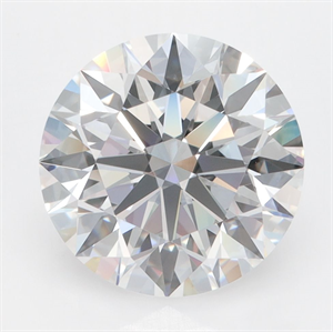 Picture of Lab Grown Diamond 3.02 Carats, Round with Ideal Cut, D Color, VVS1 Clarity and Certified by IGI