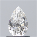 Natural Diamond 0.60 Carats, Pear with  Cut, E Color, SI1 Clarity and Certified by GIA