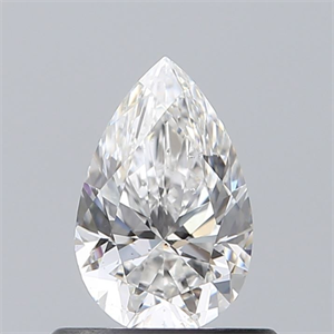 Picture of Natural Diamond 0.60 Carats, Pear with  Cut, E Color, SI1 Clarity and Certified by GIA