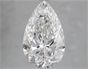 Natural Diamond 2.01 Carats, Pear with  Cut, E Color, IF Clarity and Certified by GIA