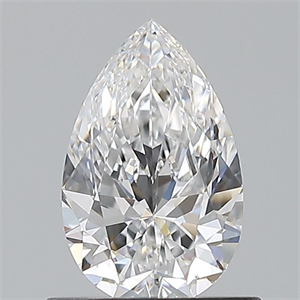Picture of Natural Diamond 0.73 Carats, Pear with  Cut, D Color, VVS2 Clarity and Certified by GIA