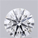 Lab Grown Diamond 0.84 Carats, Round with Ideal Cut, D Color, VVS2 Clarity and Certified by IGI