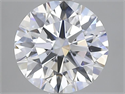 Lab Grown Diamond 2.04 Carats, Round with Ideal Cut, D Color, VVS1 Clarity and Certified by IGI