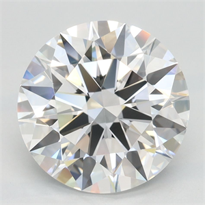 Picture of Lab Grown Diamond 3.11 Carats, Round with Ideal Cut, D Color, IF Clarity and Certified by IGI