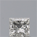 Natural Diamond 0.50 Carats, Princess with  Cut, G Color, VVS2 Clarity and Certified by IGI