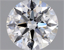 Diamante Natural 0.75 quilates, Redondo , Color D, claridad VS1 y certificado GIA