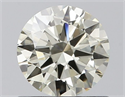 Natural Diamond 0.72 Carats, Round with Excellent Cut, K Color, VS1 Clarity and Certified by IGI