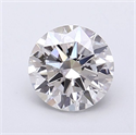 Lab Grown Diamond 1.24 Carats, Round with Excellent Cut, F Color, VS1 Clarity and Certified by IGI