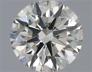 Picture of Natural Diamond 0.72 Carats, Round with Excellent Cut, K Color, VVS2 Clarity and Certified by IGI