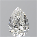 Natural Diamond 0.90 Carats, Pear with  Cut, I Color, VVS1 Clarity and Certified by GIA