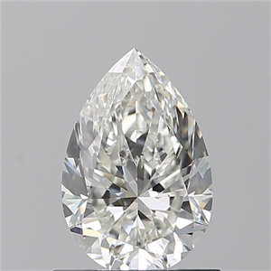 Picture of Natural Diamond 0.90 Carats, Pear with  Cut, I Color, VVS1 Clarity and Certified by GIA
