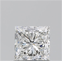 Natural Diamond 1.01 Carats, Princess with  Cut, I Color, VVS1 Clarity and Certified by GIA