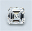 Natural Diamond 1.20 Carats, Asscher with  Cut, F Color, VVS2 Clarity and Certified by GIA