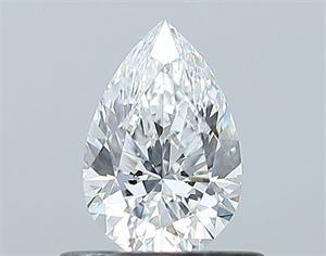 Foto Diamante Natural 0.51 quilates, De pera , Color E, claridad VVS2 y certificado GIA de