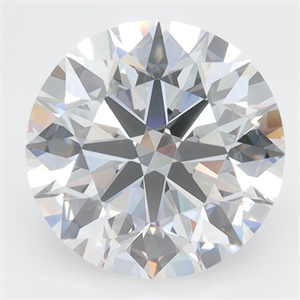 Picture of Lab Grown Diamond 3.26 Carats, Round with Excellent Cut, D Color, VVS1 Clarity and Certified by GIA