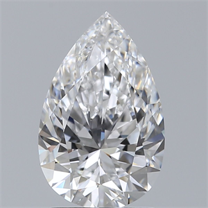 Picture of Natural Diamond 1.51 Carats, Pear with  Cut, D Color, VVS2 Clarity and Certified by GIA
