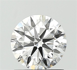 Picture of Lab Grown Diamond 1.02 Carats, Round with Ideal Cut, D Color, VVS2 Clarity and Certified by IGI