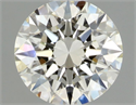 Natural Diamond 0.42 Carats, Round with Excellent Cut, J Color, VVS1 Clarity and Certified by GIA