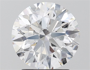 Picture of Lab Grown Diamond 2.23 Carats, Round with Ideal Cut, D Color, VS1 Clarity and Certified by IGI