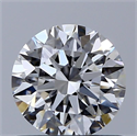 Natural Diamond 0.70 Carats, Round with Excellent Cut, F Color, VVS1 Clarity and Certified by GIA