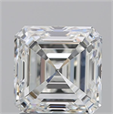 Natural Diamond 2.01 Carats, Asscher with  Cut, H Color, VS1 Clarity and Certified by GIA