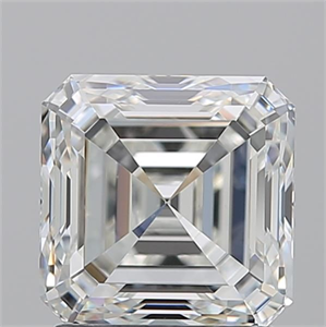 Picture of Natural Diamond 2.01 Carats, Asscher with  Cut, H Color, VS1 Clarity and Certified by GIA