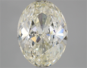 Picture of Natural Diamond 3.13 Carats, Oval with  Cut, K Color, SI2 Clarity and Certified by HRD