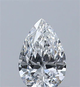 Picture of Natural Diamond 0.39 Carats, Pear with  Cut, E Color, VS2 Clarity and Certified by GIA