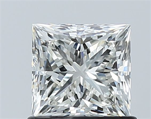 Picture of Natural Diamond 0.90 Carats, Princess with  Cut, I Color, VVS1 Clarity and Certified by GIA