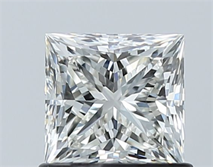 Picture of Natural Diamond 0.90 Carats, Princess with  Cut, I Color, VVS1 Clarity and Certified by GIA