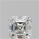 Natural Diamond 1.01 Carats, Asscher with  Cut, H Color, VVS2 Clarity and Certified by GIA