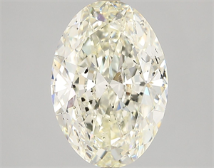 Picture of Natural Diamond 4.01 Carats, Oval with  Cut, J Color, SI1 Clarity and Certified by IGI