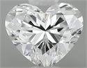 Natural Diamond 0.37 Carats, Heart with  Cut, D Color, VS1 Clarity and Certified by GIA