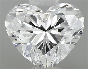 Picture of Natural Diamond 0.37 Carats, Heart with  Cut, D Color, VS1 Clarity and Certified by GIA