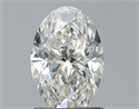 Natural Diamond 1.51 Carats, Oval with  Cut, J Color, SI1 Clarity and Certified by GIA
