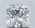 Natural Diamond 0.90 Carats, Princess with  Cut, I Color, VVS2 Clarity and Certified by GIA