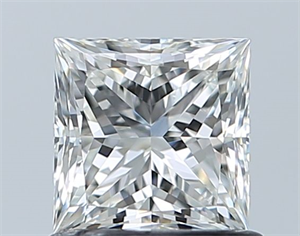 Picture of Natural Diamond 0.90 Carats, Princess with  Cut, I Color, VVS2 Clarity and Certified by GIA