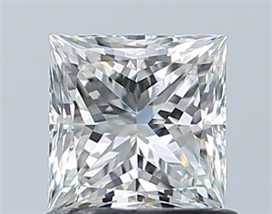 Picture of Natural Diamond 0.90 Carats, Princess with  Cut, I Color, VVS2 Clarity and Certified by GIA