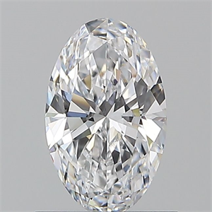 Picture of Natural Diamond 0.77 Carats, Oval with  Cut, D Color, VVS2 Clarity and Certified by GIA
