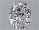 Natural Diamond 3.00 Carats, Oval with  Cut, E Color, SI2 Clarity and Certified by GIA