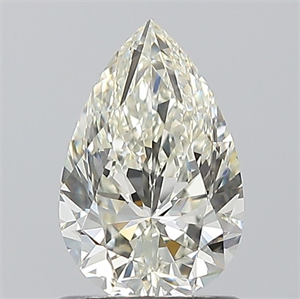 Picture of Natural Diamond 1.01 Carats, Pear with  Cut, I Color, IF Clarity and Certified by IGI
