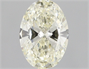 Natural Diamond 0.43 Carats, Oval with  Cut, M Color, VVS2 Clarity and Certified by GIA