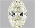 Diamante Natural 0.43 quilates, Ovalado , Color M, claridad VVS2 y certificado GIA