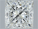 Natural Diamond 2.01 Carats, Princess with  Cut, G Color, VS1 Clarity and Certified by GIA