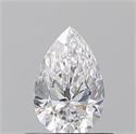 Natural Diamond 0.50 Carats, Pear with  Cut, E Color, VS2 Clarity and Certified by GIA