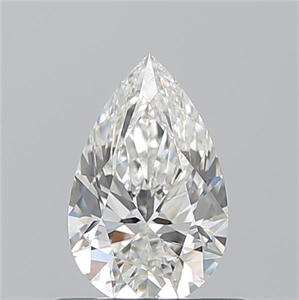Picture of Natural Diamond 0.59 Carats, Pear with  Cut, G Color, VVS1 Clarity and Certified by GIA