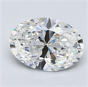 Natural Diamond 3.02 Carats, Oval with  Cut, F Color, VS2 Clarity and Certified by GIA