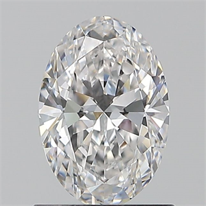Picture of Natural Diamond 0.90 Carats, Oval with  Cut, E Color, IF Clarity and Certified by GIA
