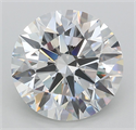 Lab Grown Diamond 5.19 Carats, Round with Ideal Cut, D Color, VVS1 Clarity and Certified by IGI