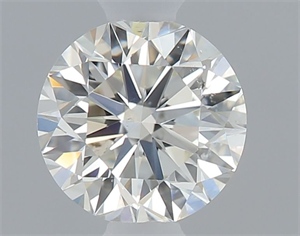 Picture of Natural Diamond 0.41 Carats, Round with Very Good Cut, K Color, SI1 Clarity and Certified by GIA